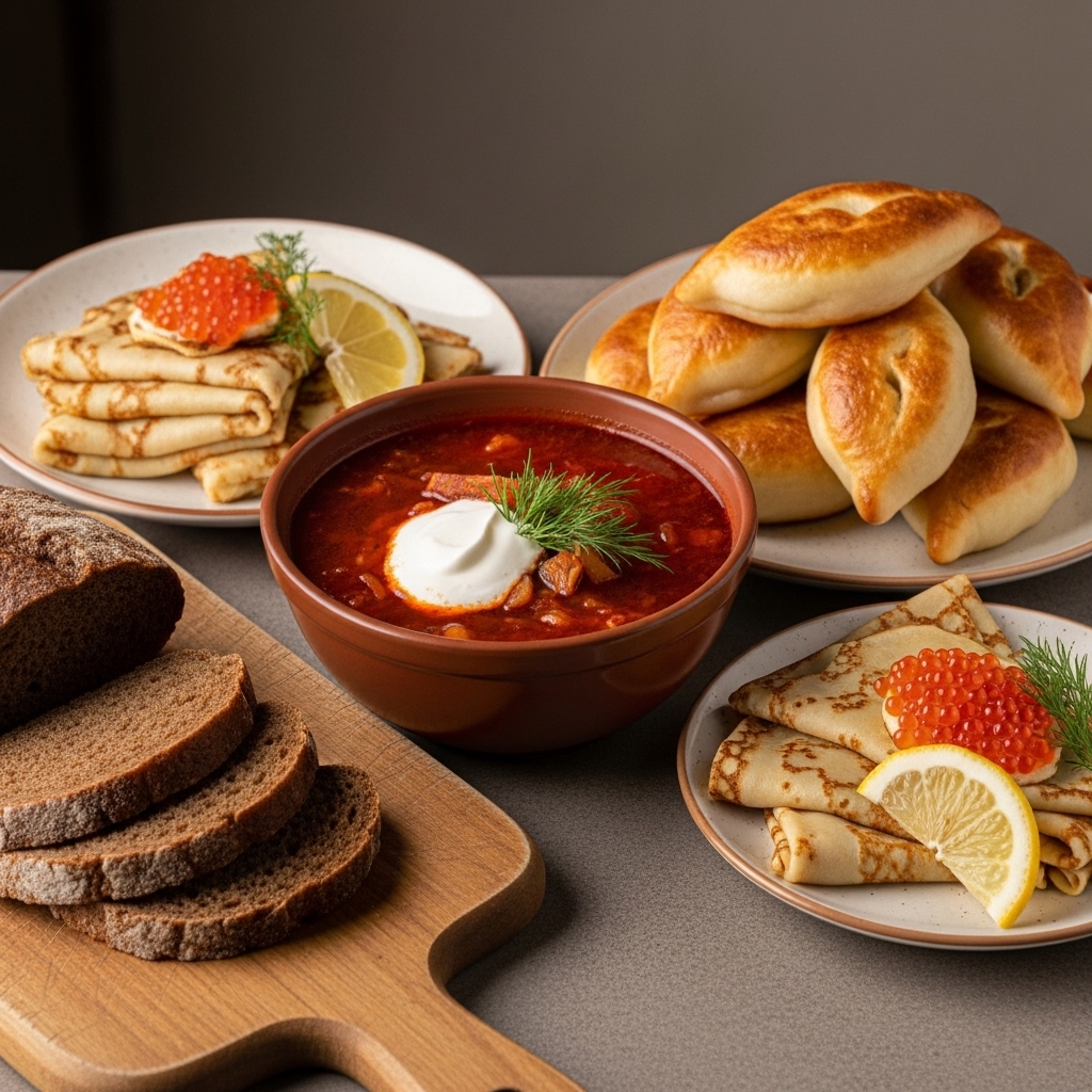 Traditional Russian Specialties - Authentic Home-Style Cuisine